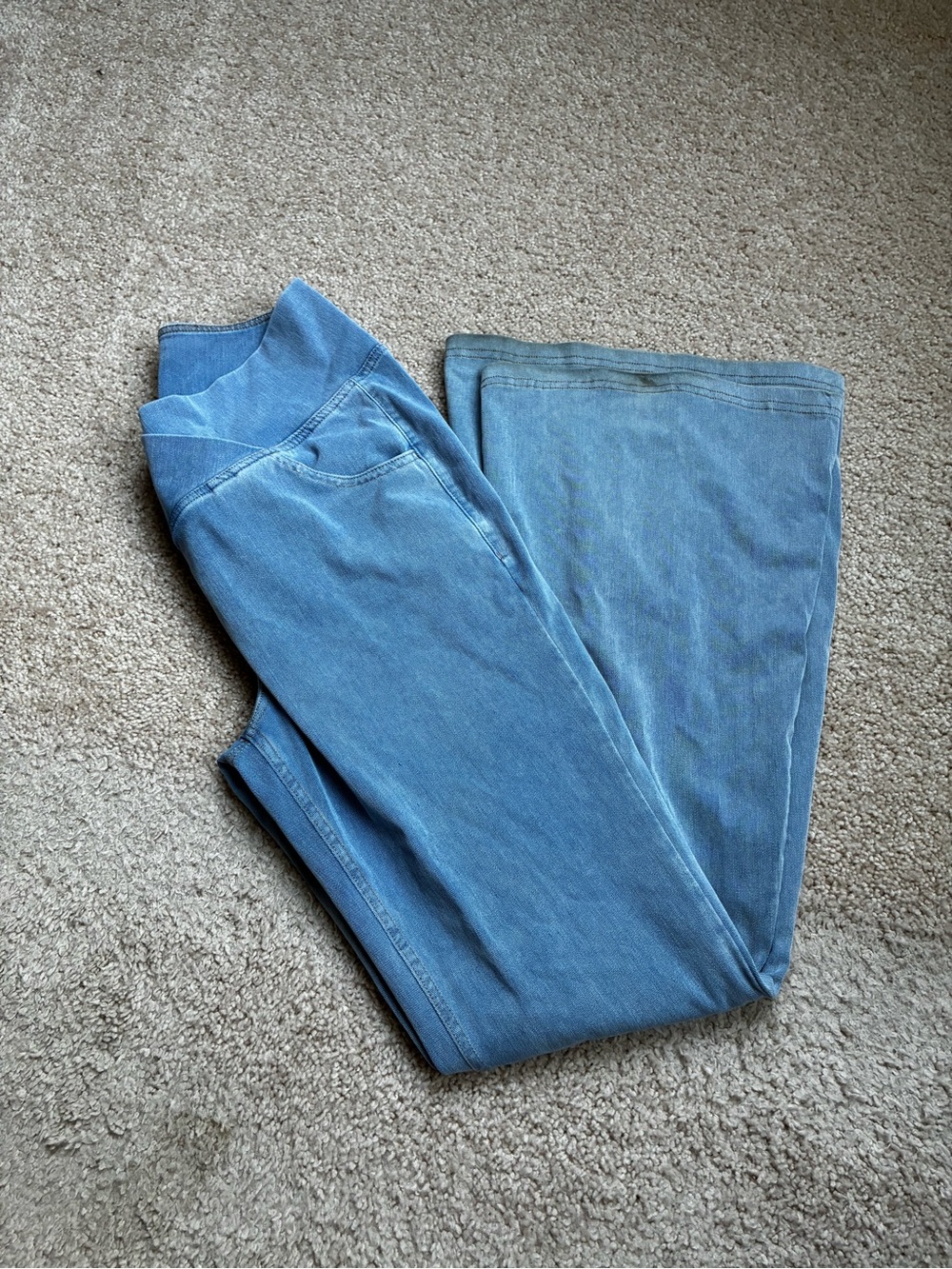 Halara elastic cross over waistband flared jeans